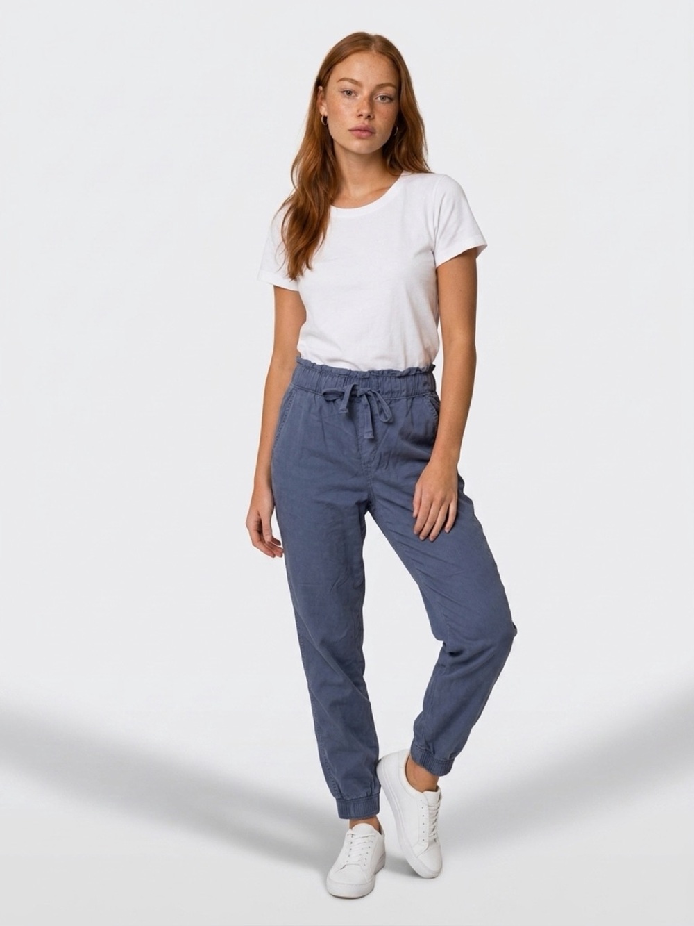 SO Women's Drawstring Joggers in Slate Blue